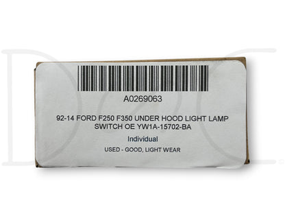 92-14 Ford F250 F350 Under Hood Light Lamp Switch OE Yw1A-15702-BA