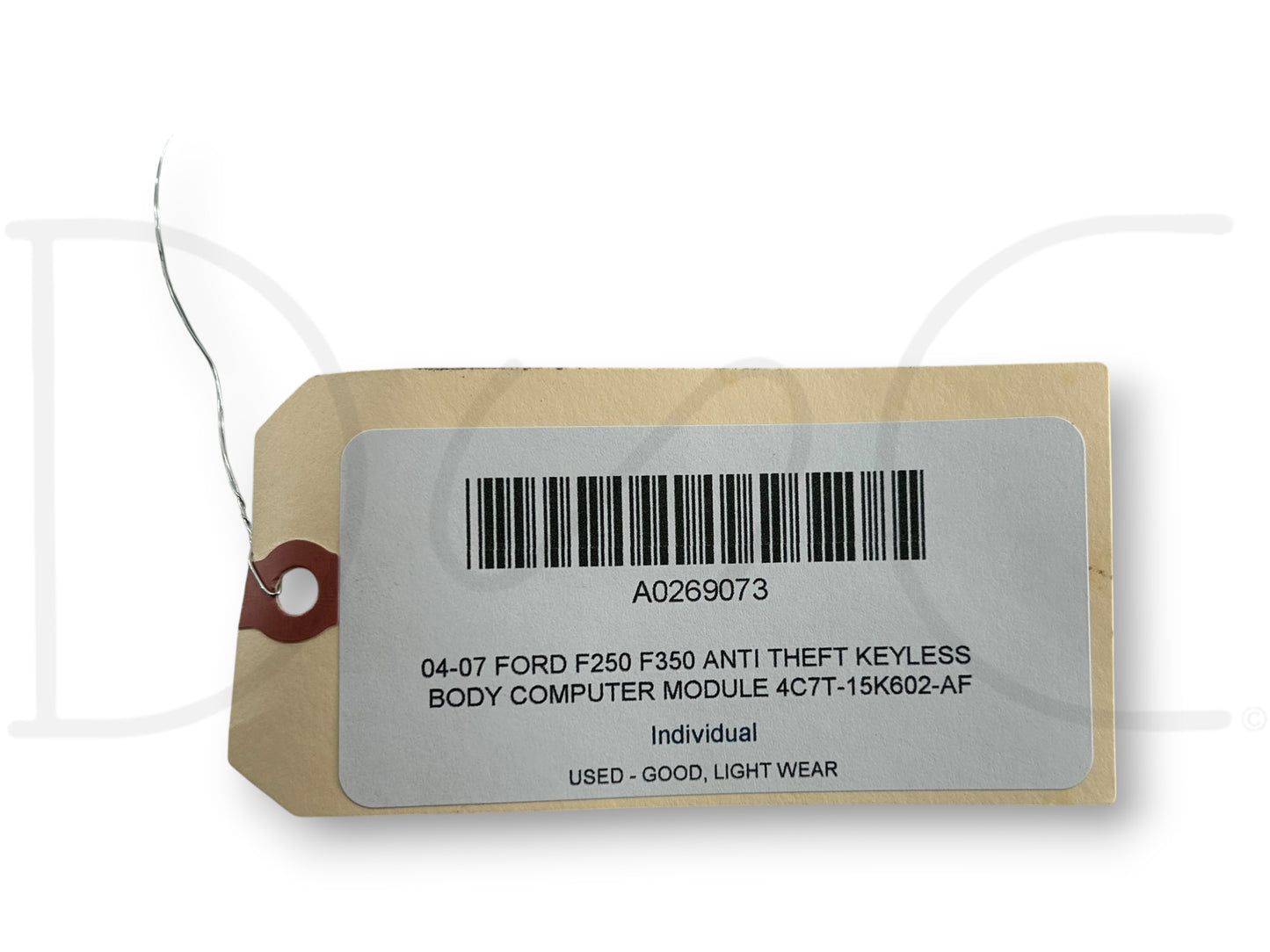 04-07 Ford F250 F350 Anti Theft Keyless Body Computer Module 4C7T-15K602-Af