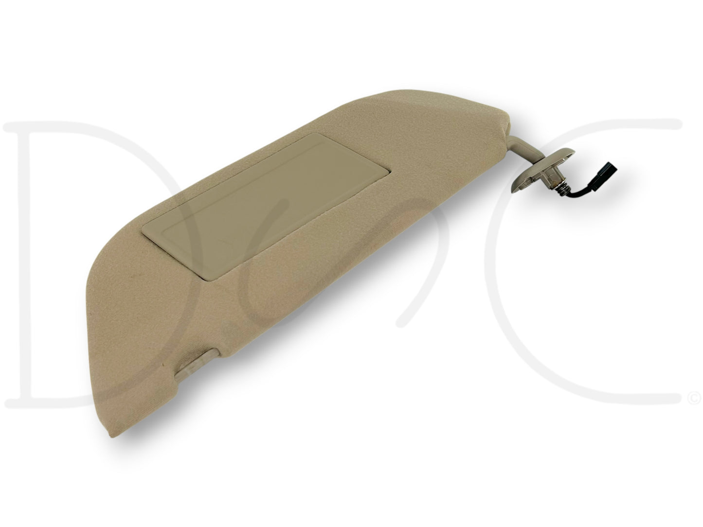02-07 Ford F250 F350 LH Left Driver Sun Visor Tan W/ Lighted Mirror OEM