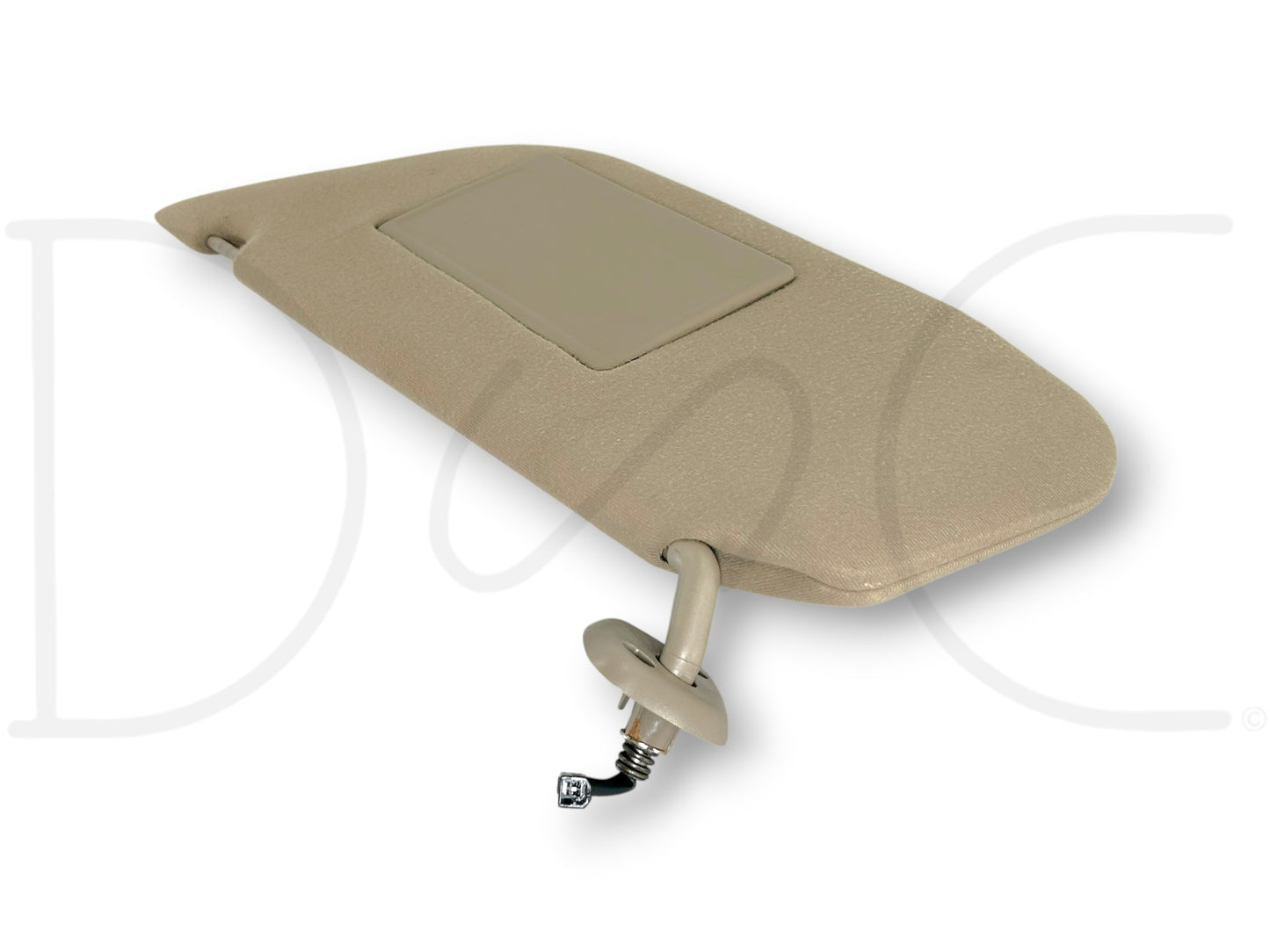 02-07 Ford F250 F350 LH Left Driver Sun Visor Tan W/ Lighted Mirror OEM