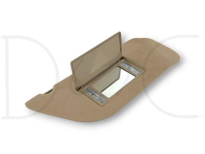 02-07 Ford F250 F350 RH Right Passenger Sun Visor Tan W/ Lighted Mirror OEM