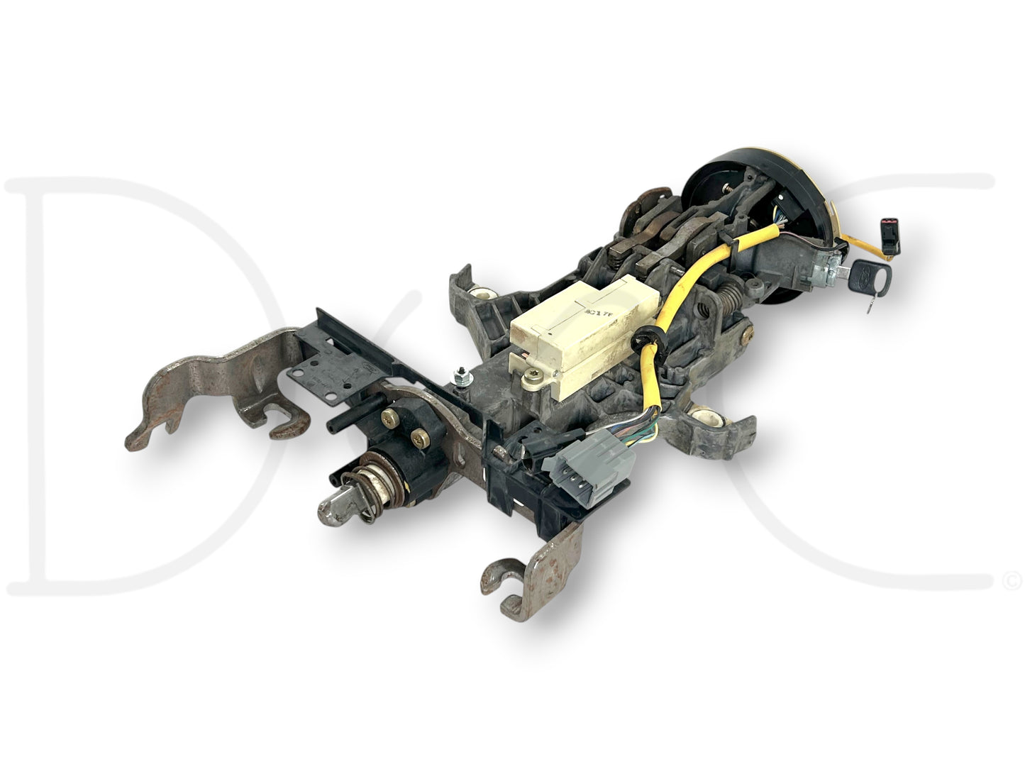 02-04 Ford F250 F350 Tilt Steering Column Auto Trans W/ Key & Clockspring