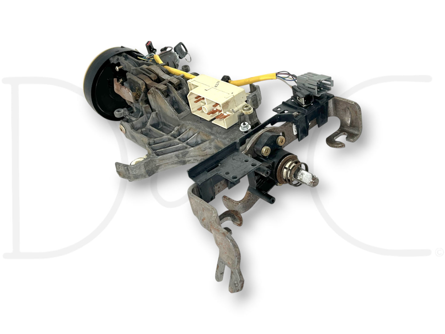 02-04 Ford F250 F350 Tilt Steering Column Auto Trans W/ Key & Clockspring