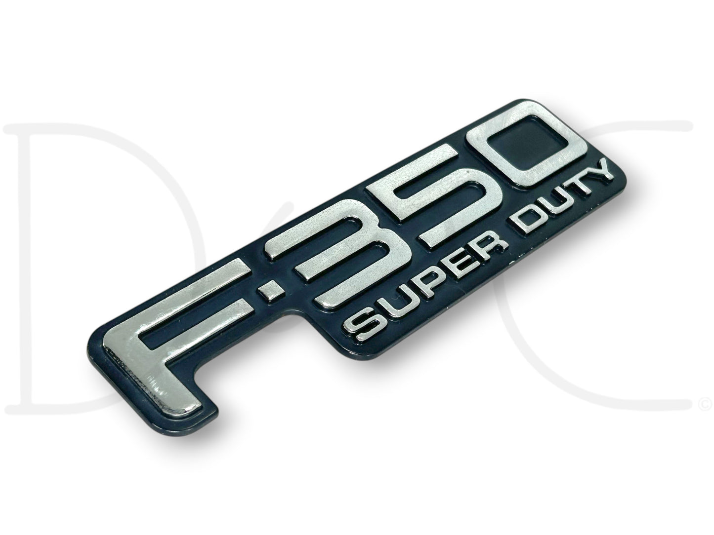 99-04 F350 F-350 Super Duty Rear Tailgate Tail Gate Badge Emblem Plate OEM