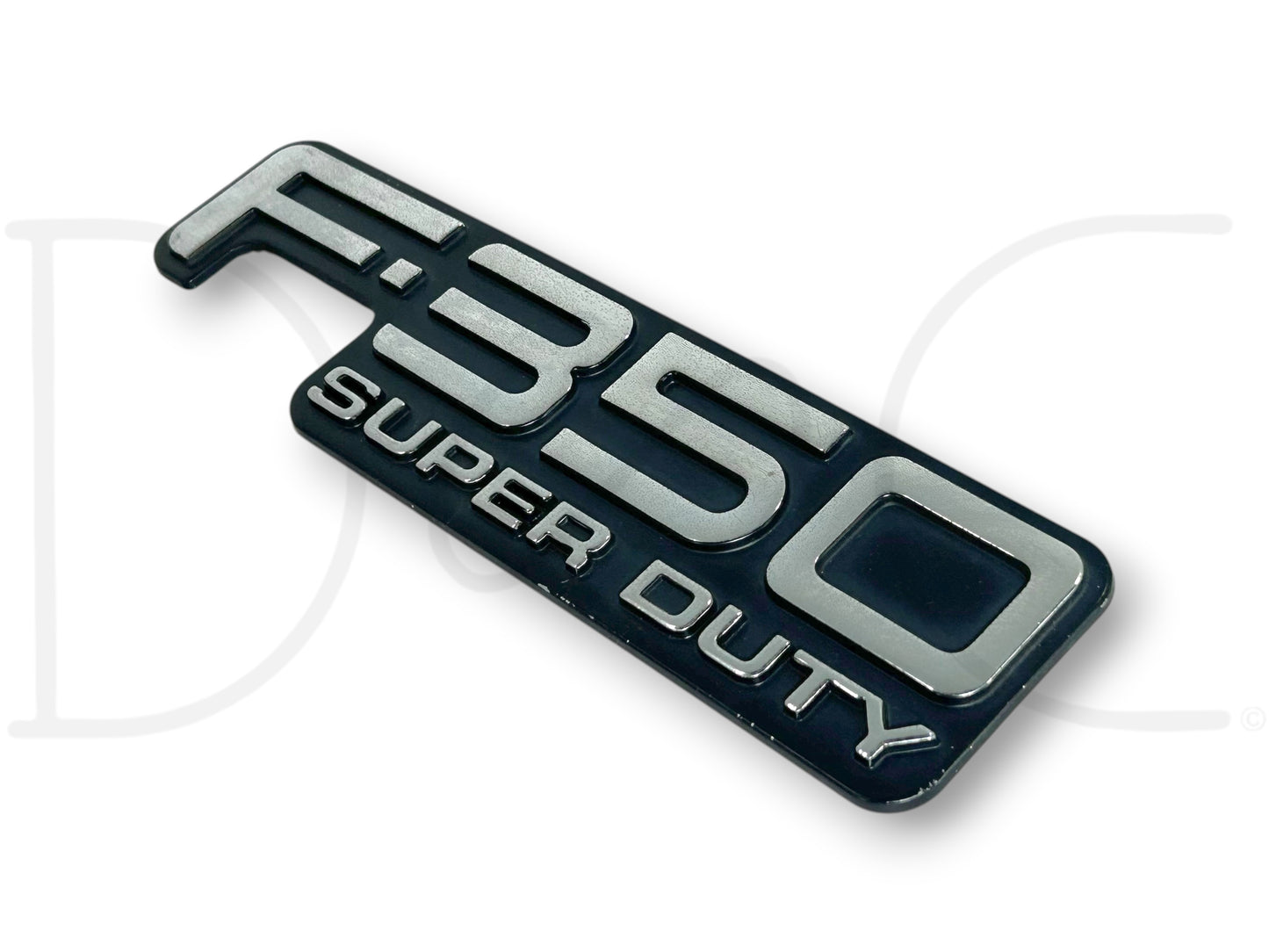 99-04 F350 F-350 Super Duty Rear Tailgate Tail Gate Badge Emblem Plate OEM