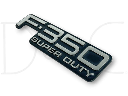 99-04 F350 F-350 Super Duty Rear Tailgate Tail Gate Badge Emblem Plate OEM