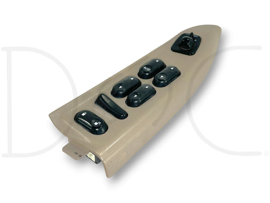 02-05 Ford F250 F350 LH Left Driver Front Power Window Lock Switch Panel Tan