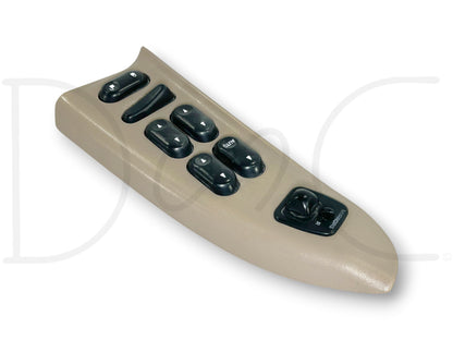 02-05 Ford F250 F350 LH Left Driver Front Power Window Lock Switch Panel Tan