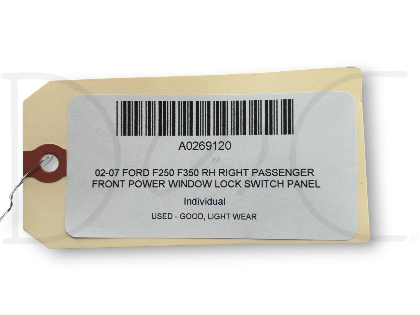 02-07 Ford F250 F350 RH Right Passenger Front Power Window Lock Switch Panel