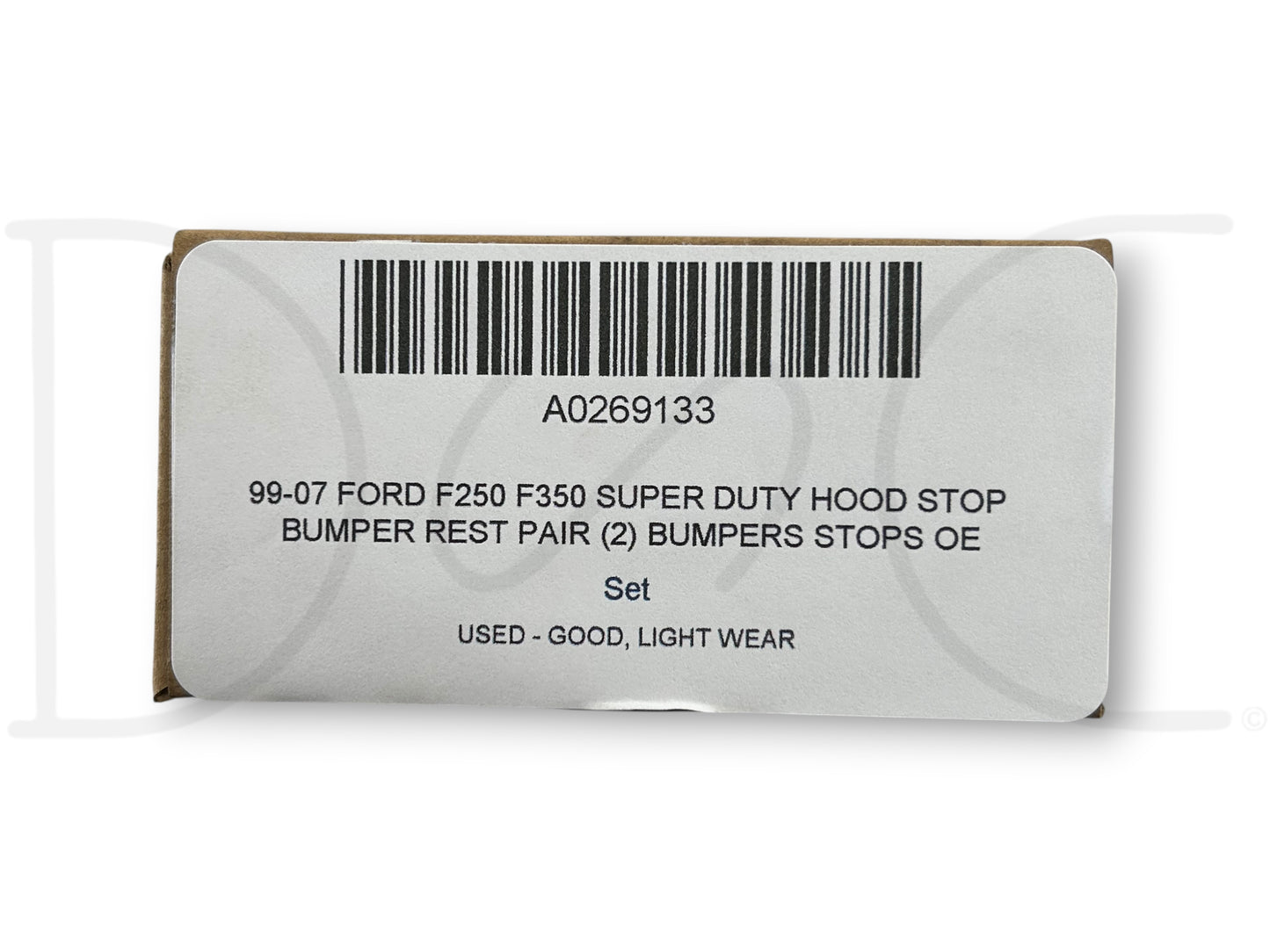 99-07 Ford F250 F350 Super Duty Hood Stop Bumper Rest Pair (2) Bumpers Stops OE