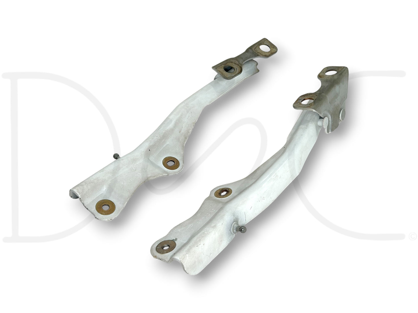 99-07 Ford F250 F350 Super Duty Hood Hinge Set White Hood Hinges OE RH LH Pair