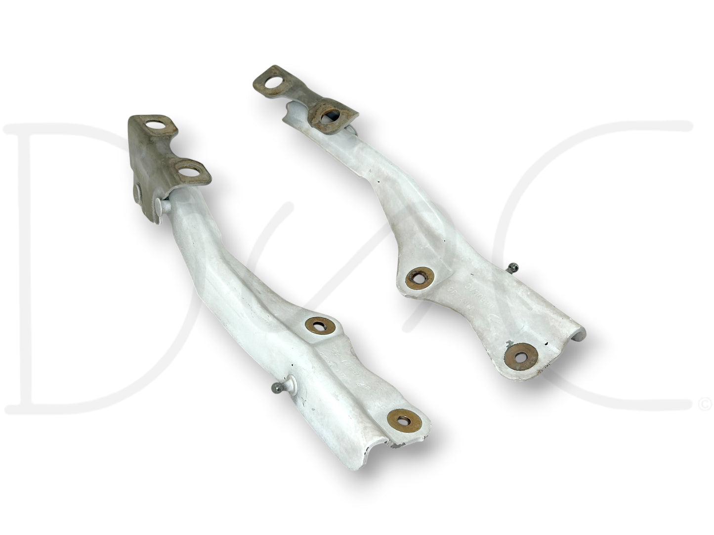 99-07 Ford F250 F350 Super Duty Hood Hinge Set White Hood Hinges OE RH LH Pair