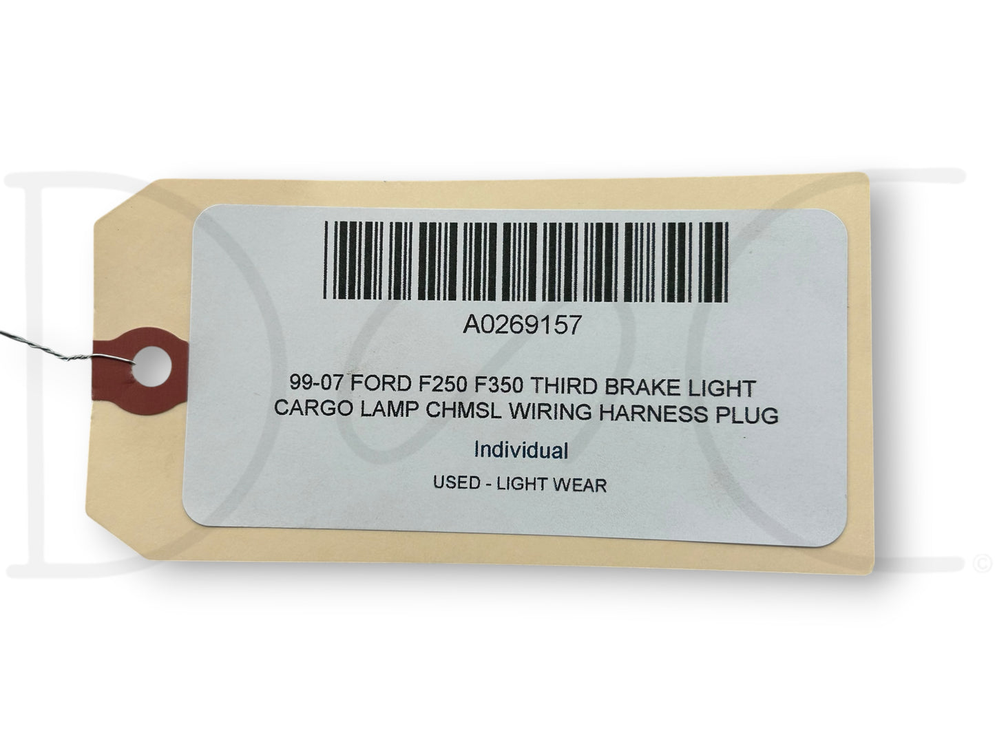 99-07 Ford F250 F350 Third Brake Light Cargo Lamp CHMSL Wiring Harness Plug