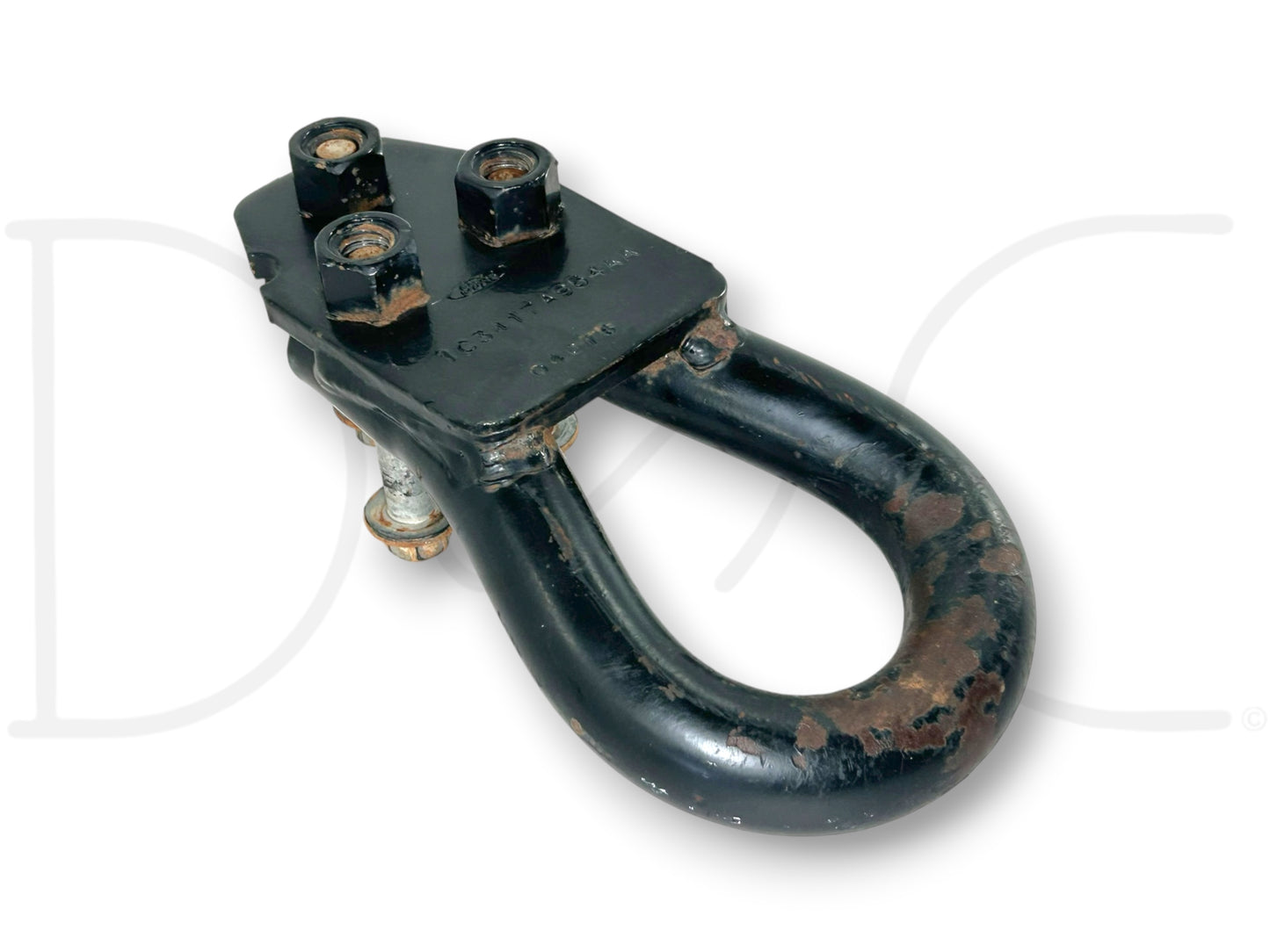 00-07 Ford F250 F350 Tow Hook Recovery Loop Black W/ Bolts 1C34-17A954-Aa