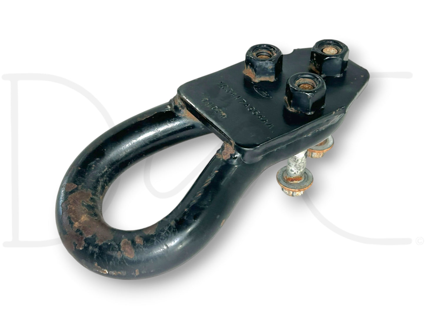 00-07 Ford F250 F350 Tow Hook Recovery Loop Black W/ Bolts 1C34-17A954-Aa