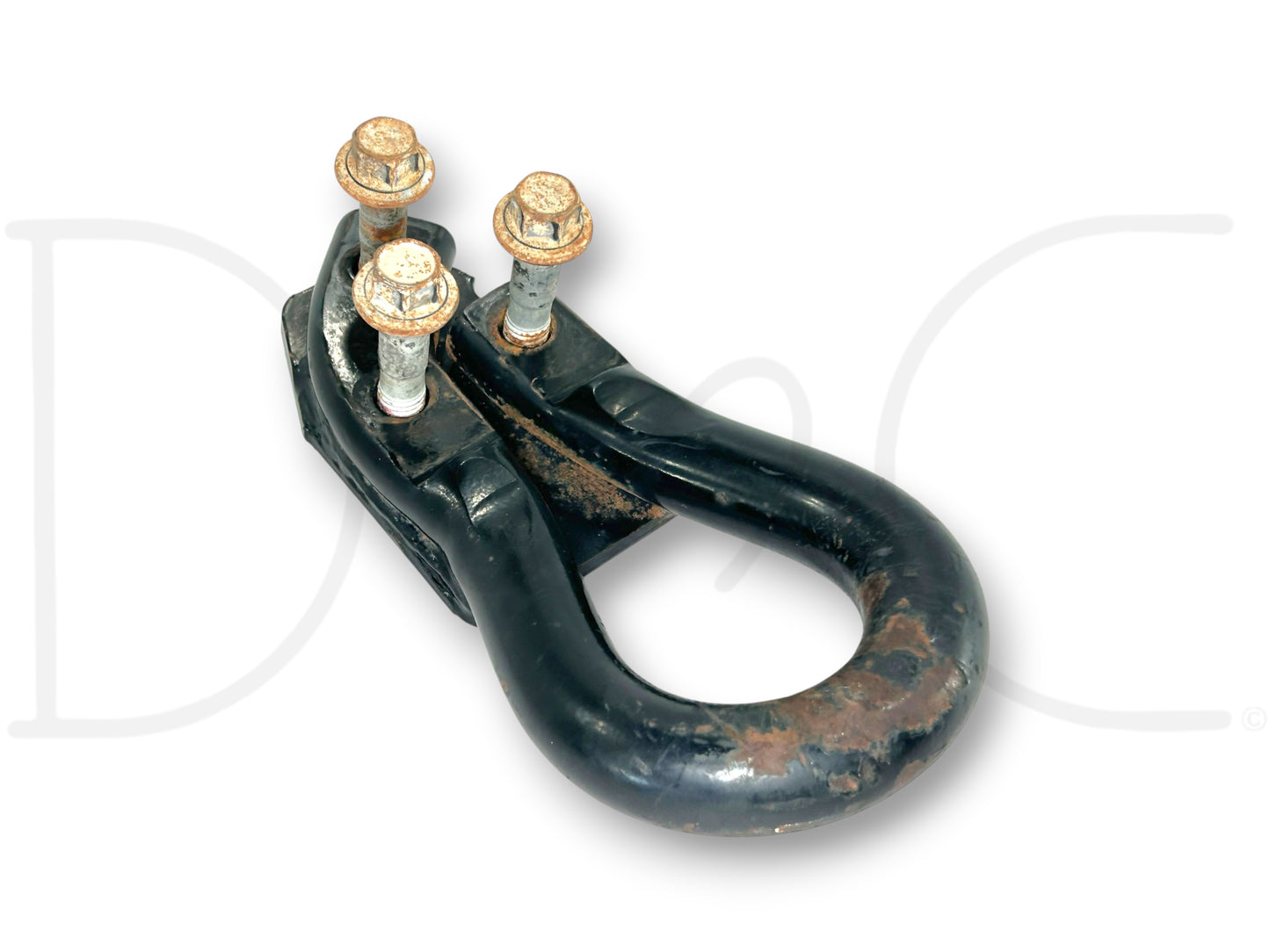 00-07 Ford F250 F350 Tow Hook Recovery Loop Black W/ Bolts 1C34-17A954-Aa