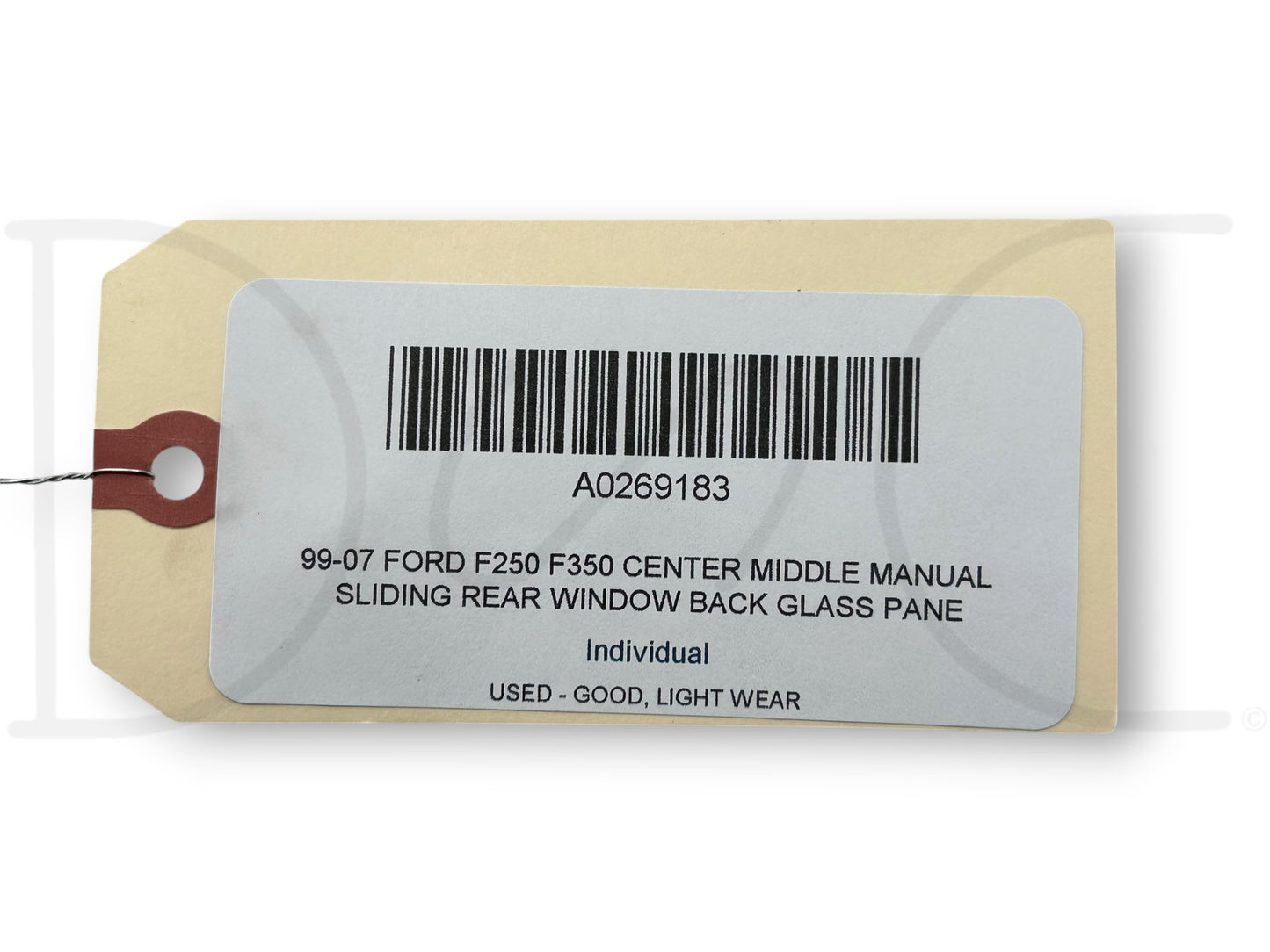99-07 Ford F250 F350 Center Middle Manual Sliding Rear Window Back Glass Pane