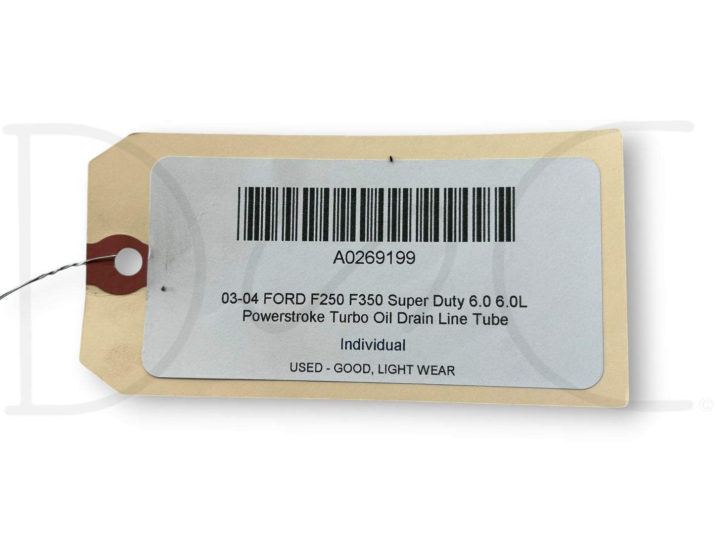 03-04 Ford F250 F350 Super Duty 6.0 6.0L Powerstroke Turbo Oil Drain Line Tube