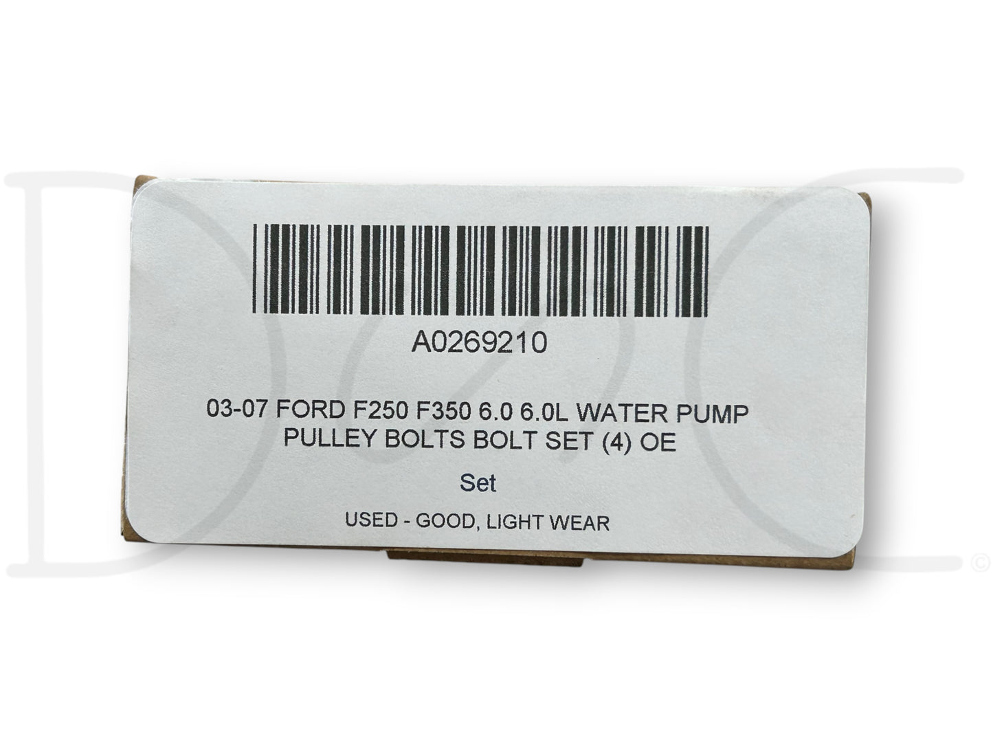 03-07 Ford F250 F350 6.0 6.0L Water Pump Pulley Bolts Bolt Set (4) OE