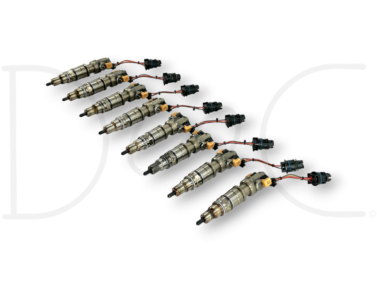 03-07 Ford F250 F350 6.0 6.0L Diesel Fuel Injector Set (8) Injectors *Cores*