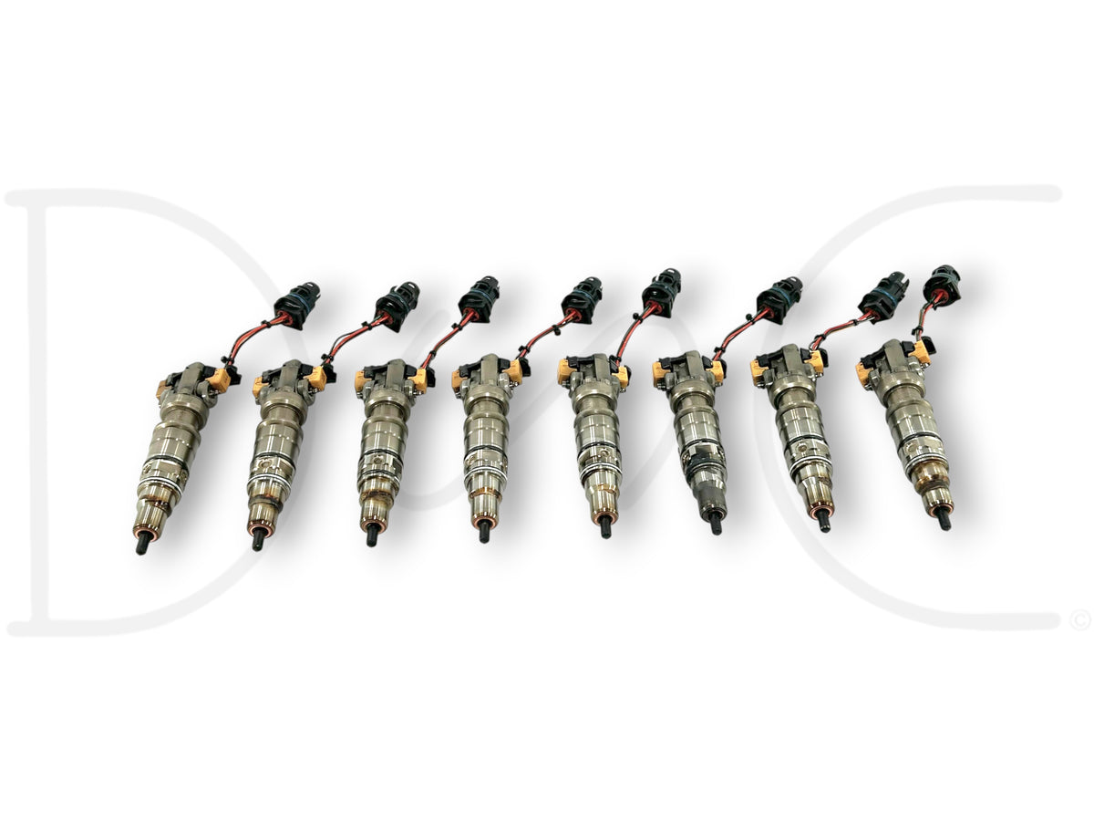 03-07 Ford F250 F350 6.0 6.0L Diesel Fuel Injector Set (8) Injectors *Cores*