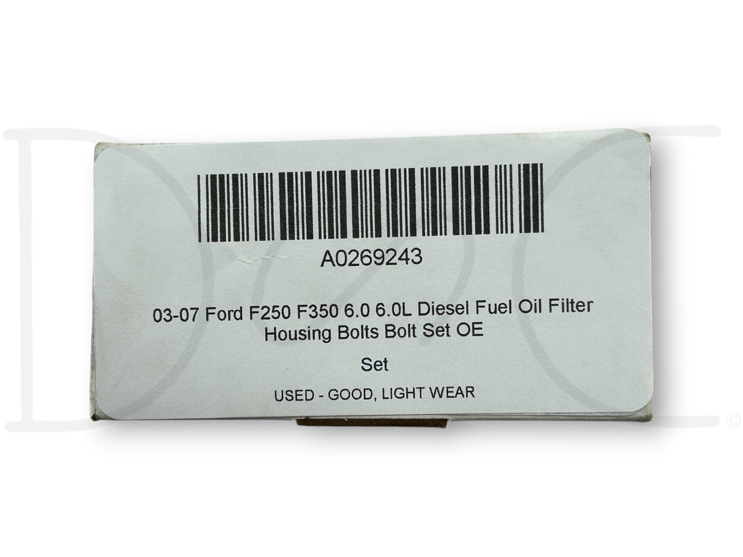 03-07 Ford F250 F350 6.0 6.0L Diesel Fuel Oil Filter Housing Bolts Bolt Set OE