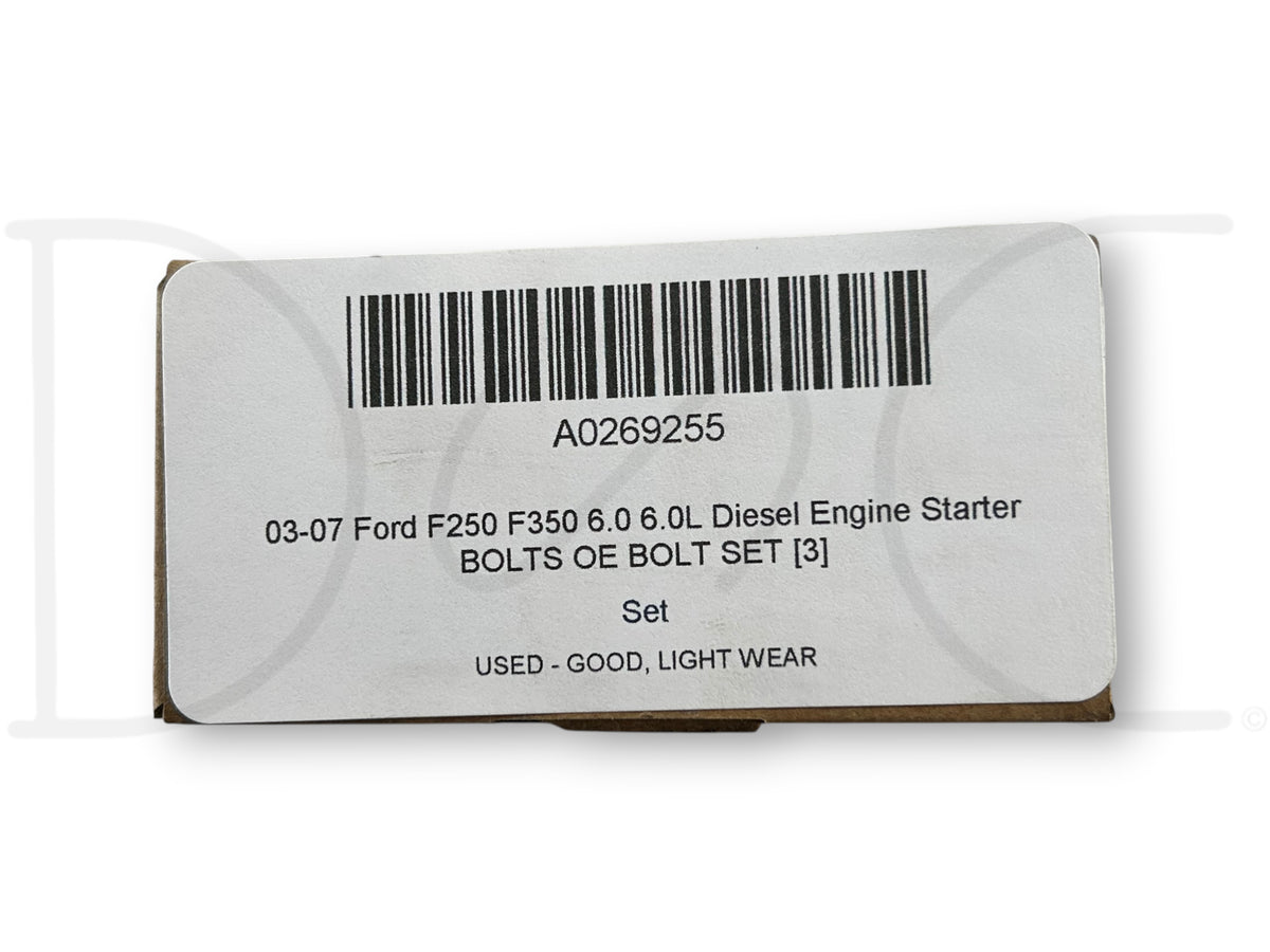 03-07 Ford F250 F350 6.0 6.0L Diesel Engine Starter Bolts OE Bolt Set [3]