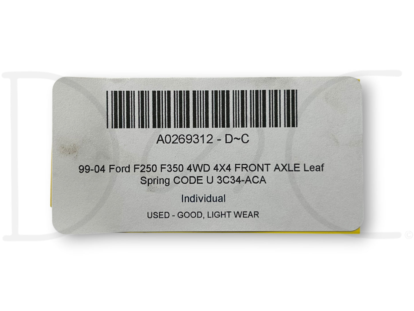 99-04 Ford F250 F350 4WD 4X4 Front Axle Leaf Spring Code U 3C34-ACa