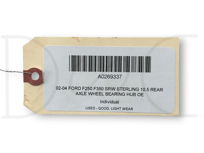 02-04 Ford F250 F350 SRW Sterling 10.5 Rear Axle Wheel Bearing Hub OE