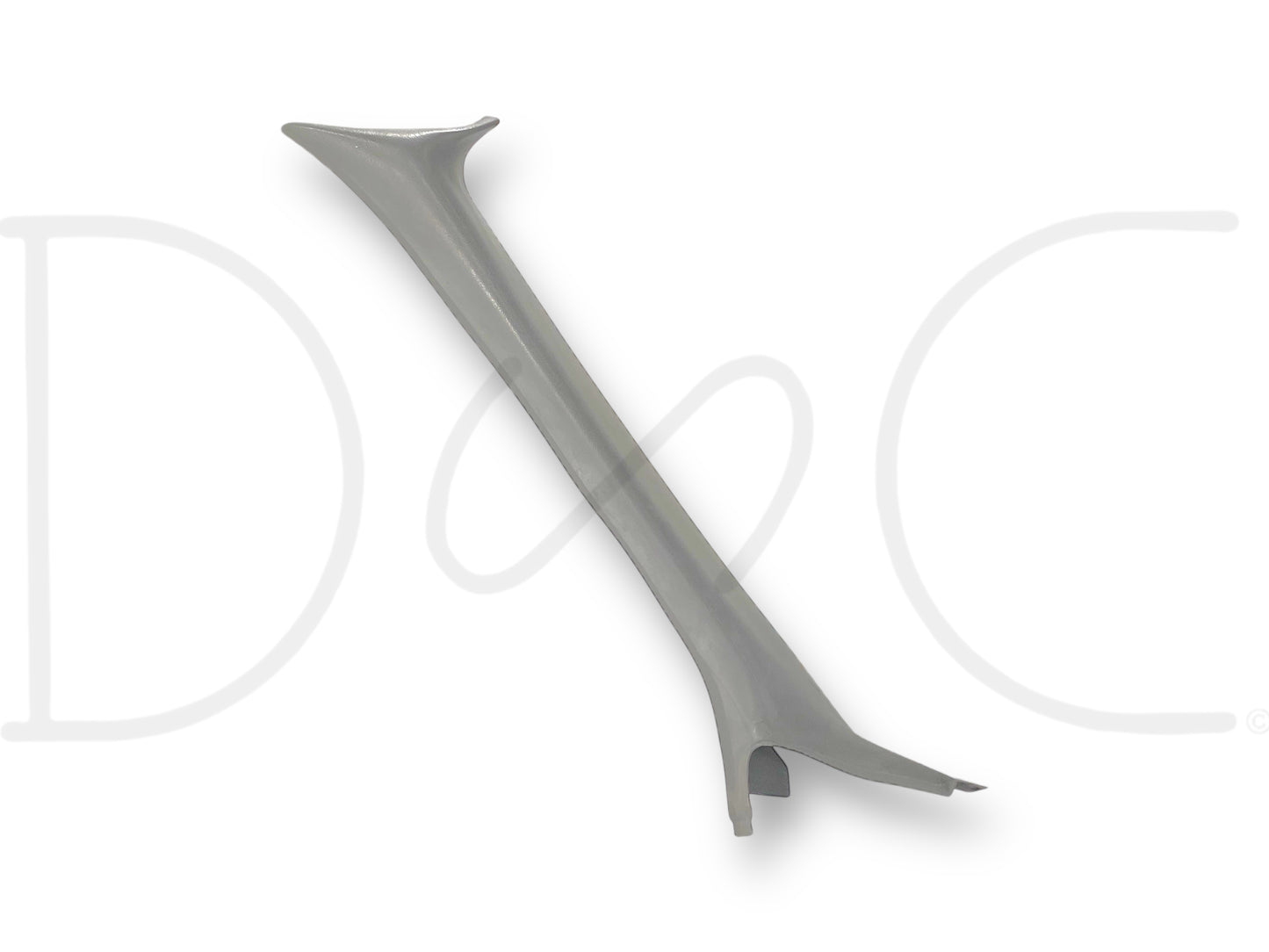 99-02 Ford F250 F350 LH Left Driver A Pillar Trim Panel Gray OE *Blem*, used gray trim panel with light wear and small blemishes, designed for 1999-2002 Ford F-250, F-350, F-450, F-550 trucks, suitable for diesel Powerstroke models.