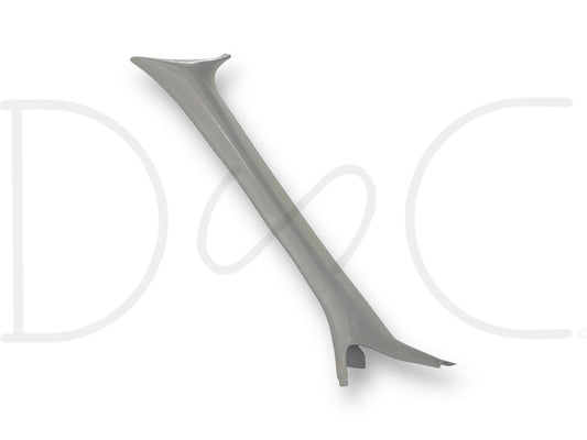 99-02 Ford F250 F350 LH Left Driver A Pillar Trim Panel Gray OE *Blem*, used gray trim panel with light wear and small blemishes, designed for 1999-2002 Ford F-250, F-350, F-450, F-550 trucks, suitable for diesel Powerstroke models.