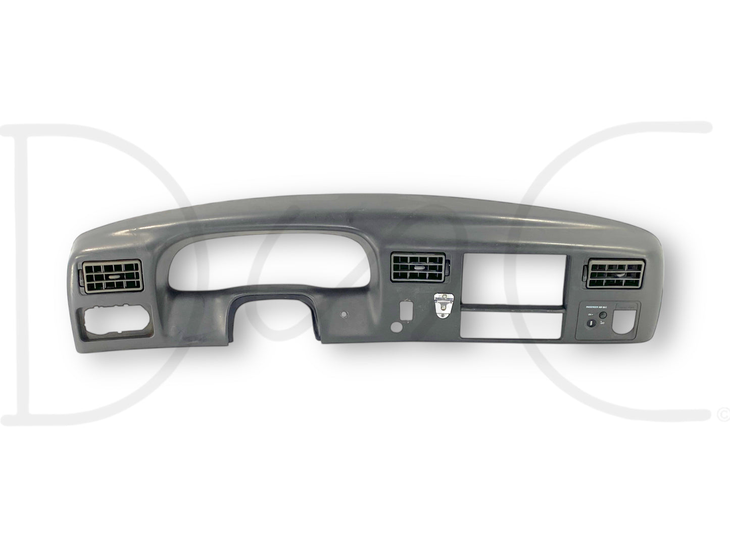 99-04 Ford F250 F350 Super Duty Dash Bezel Radio Cluster Trim Panel Gray *Blem*