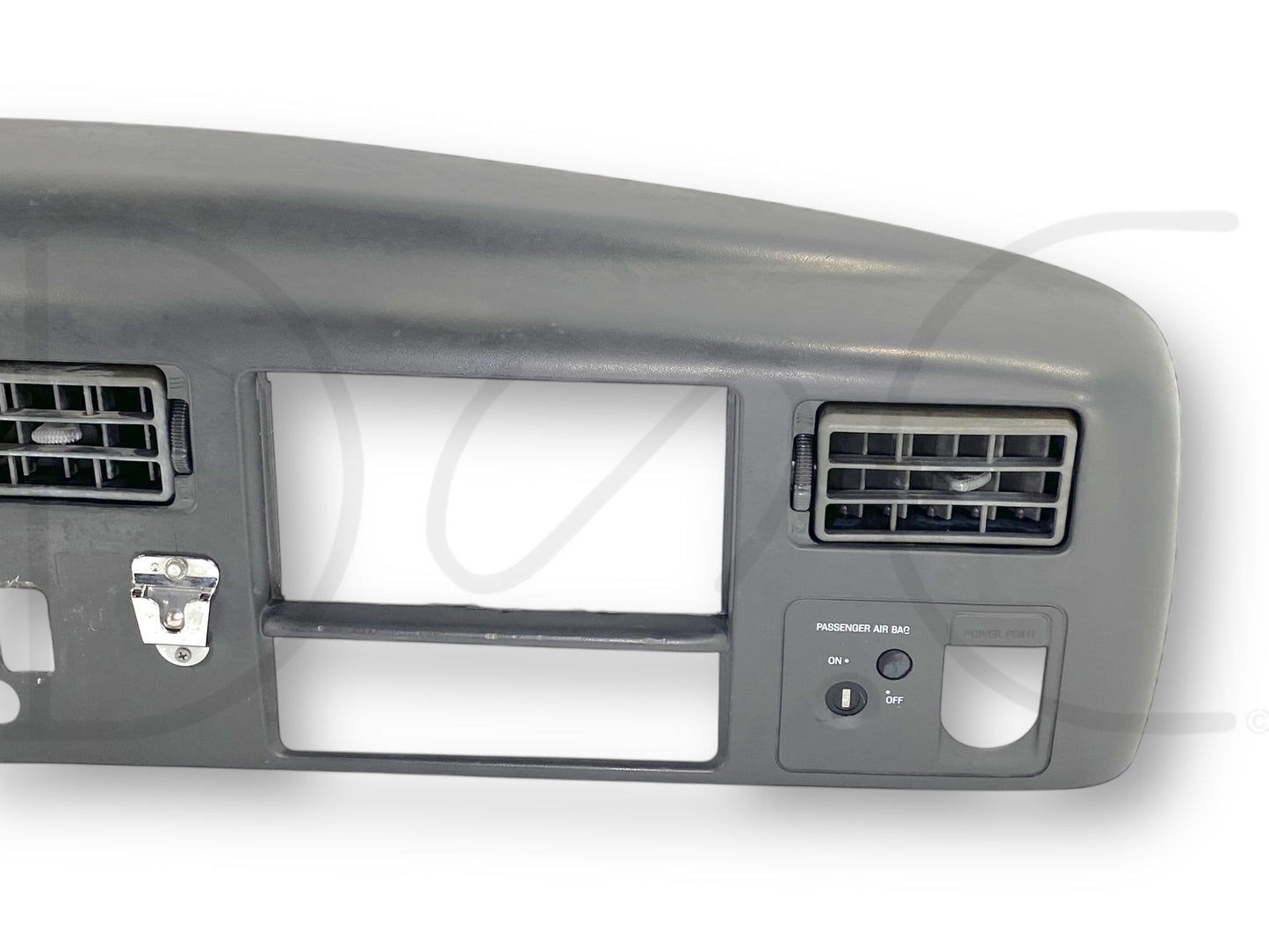 99-04 Ford F250 F350 Super Duty Dash Bezel Radio Cluster Trim Panel Gray *Blem*