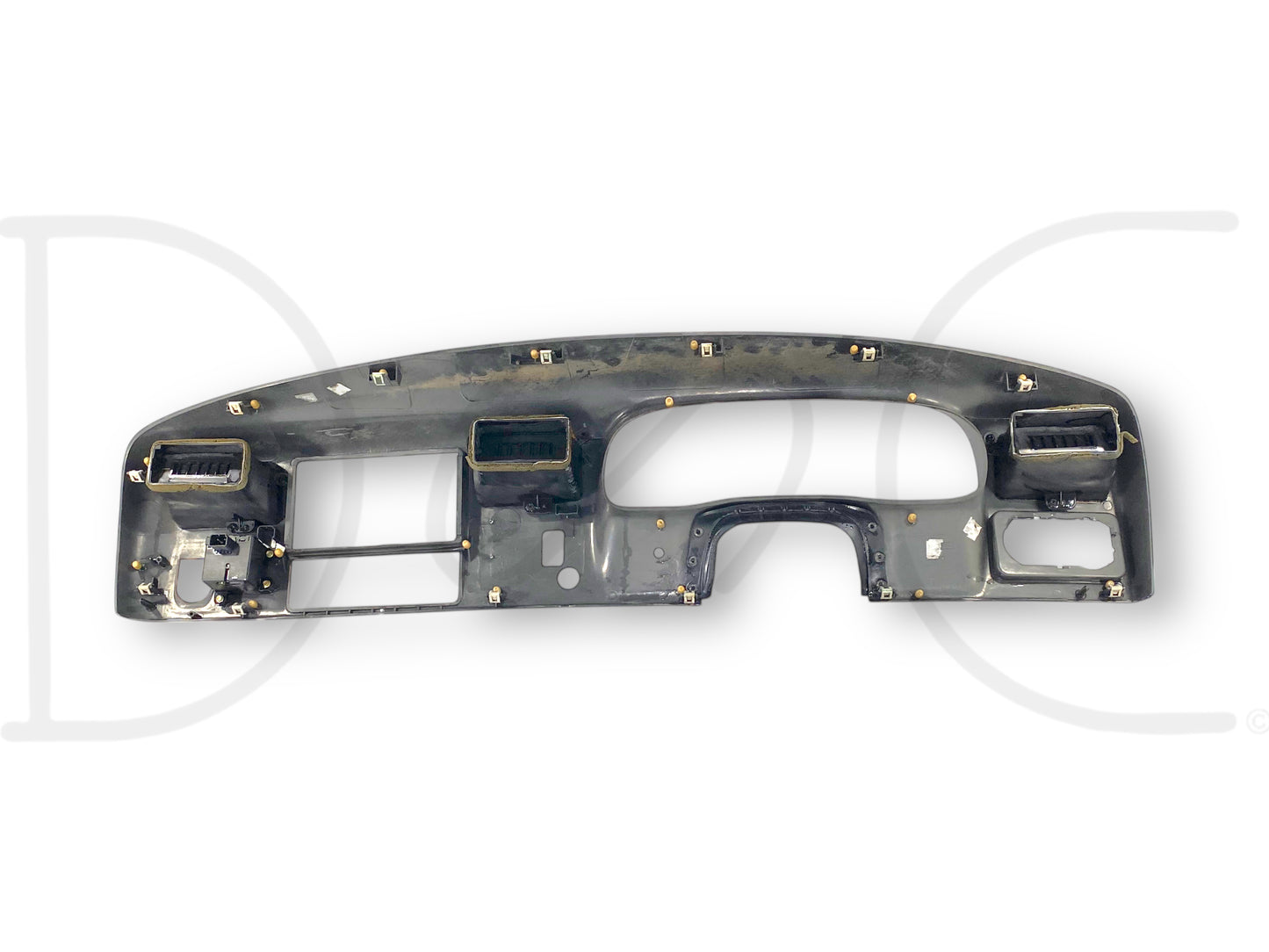 99-04 Ford F250 F350 Super Duty Dash Bezel Radio Cluster Trim Panel Gray *Blem*