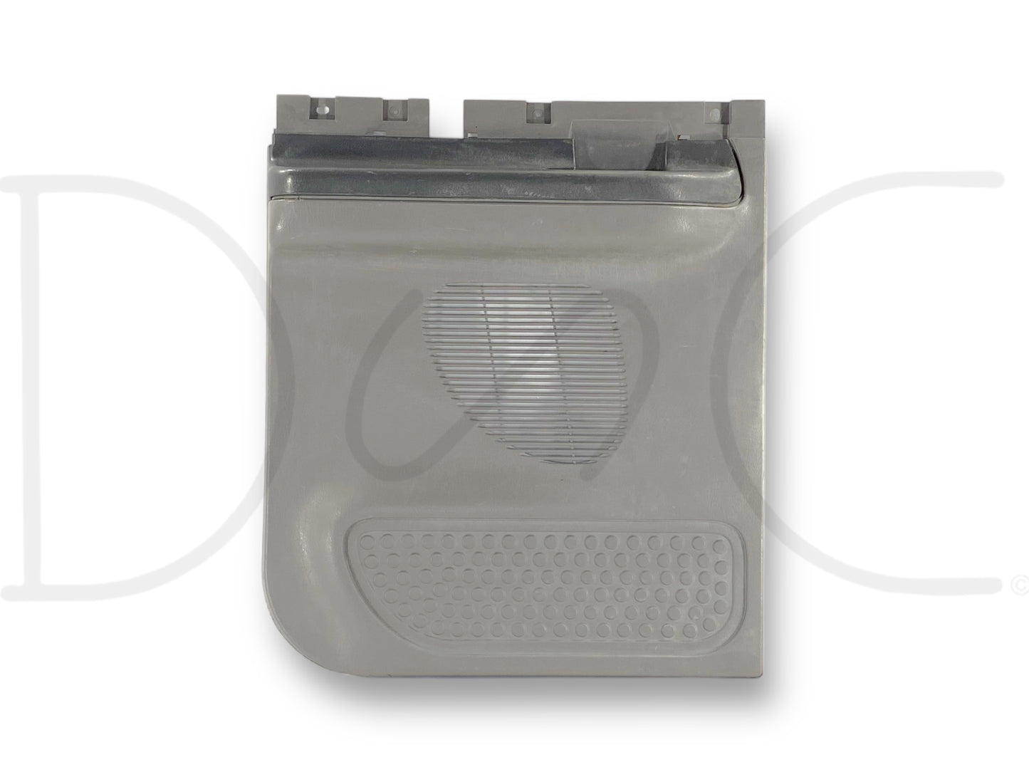 99-07 Ford F250 F350 Super Cab LH Left Driver Rear Door Lower Panel Gray OE, used condition with light wear and scratches, compatible with 1999-2007 Ford F-250 F-350 F-450 F-550 trucks, ideal replacement for driver side rear door lower section.