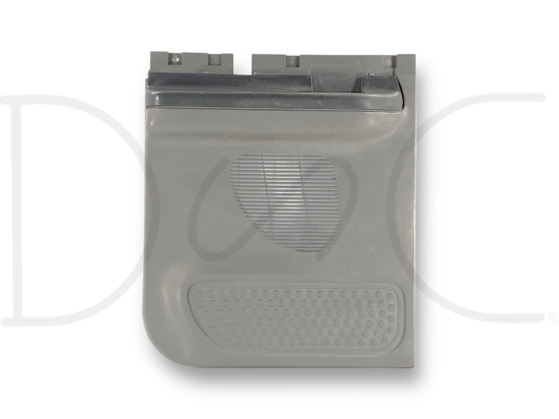 99-07 Ford F250 F350 Super Cab LH Left Driver Rear Door Lower Panel Gray OE, used condition with light wear and scratches, compatible with 1999-2007 Ford F-250 F-350 F-450 F-550 trucks, ideal replacement for driver side rear door lower section.