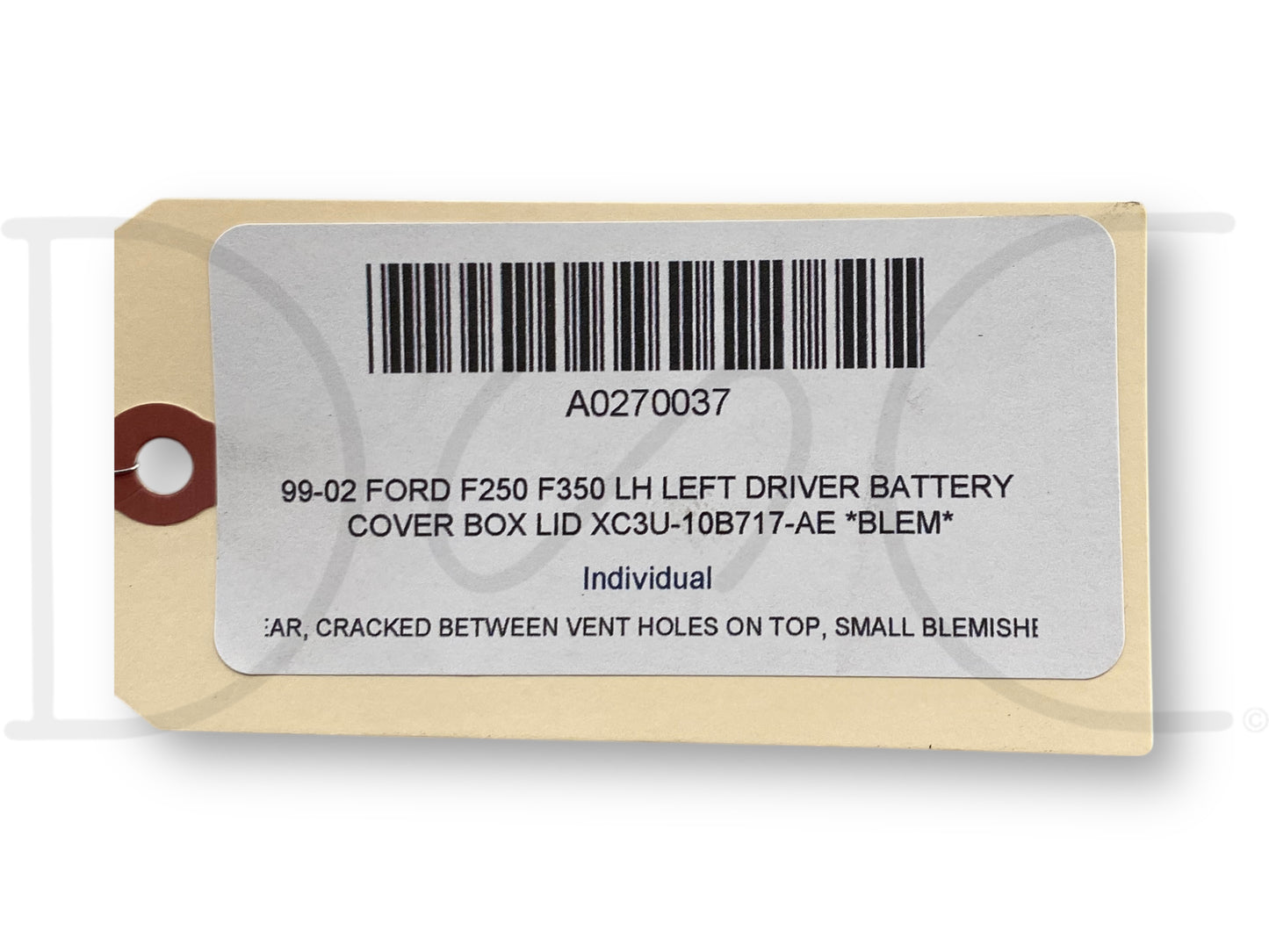 99-02 Ford F250 F350 LH Left Driver Battery Cover Box Lid Xc3U-10B717-Ae *Blem*