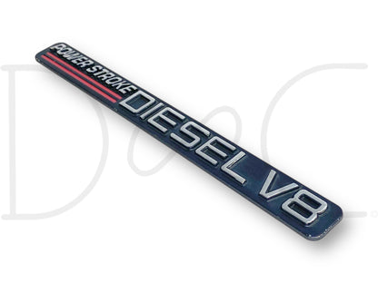 99-00 Ford F250 F350 7.3 7.3L Powerstroke V8 Turbo Diesel Door Badge Emblem OE