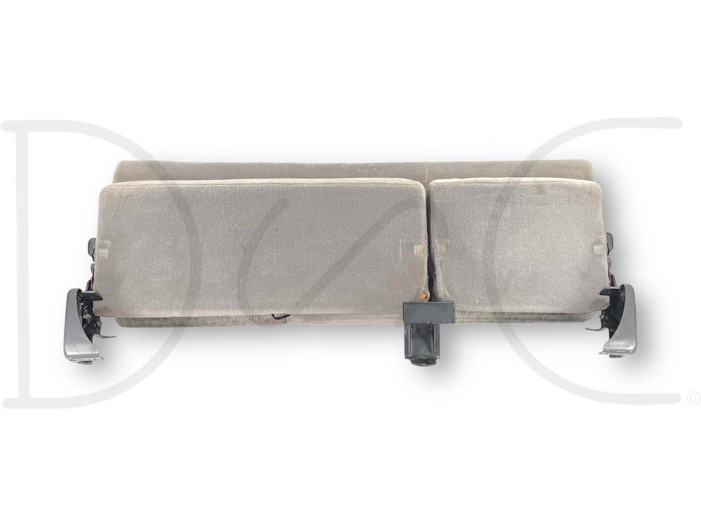 99-01 Ford F250 F350 Super Duty Extended Cab Rear Bench Back Seat Gray Cloth