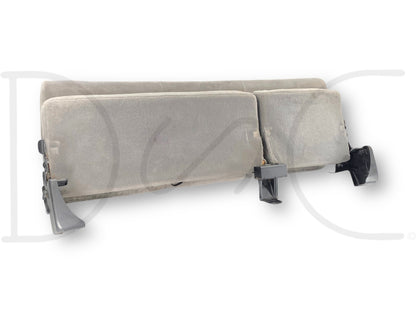 99-01 Ford F250 F350 Super Duty Extended Cab Rear Bench Back Seat Gray Cloth