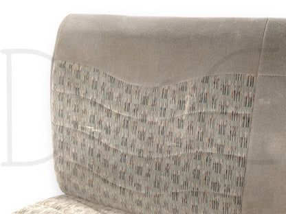 99-01 Ford F250 F350 Super Duty Extended Cab Rear Bench Back Seat Gray Cloth