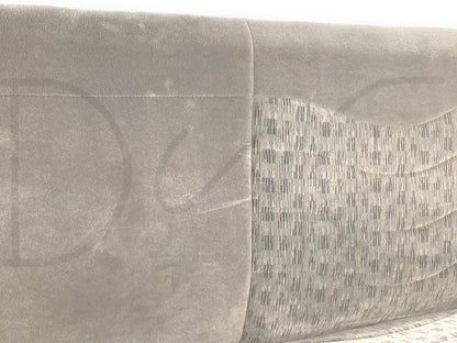 99-01 Ford F250 F350 Super Duty Extended Cab Rear Bench Back Seat Gray Cloth