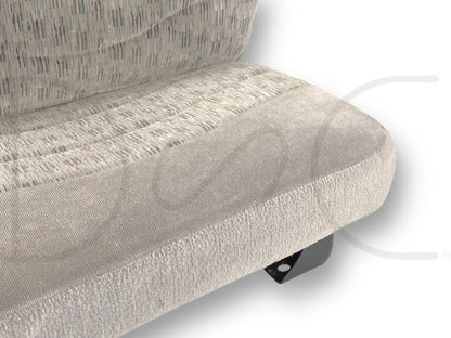99-01 Ford F250 F350 Super Duty Extended Cab Rear Bench Back Seat Gray Cloth