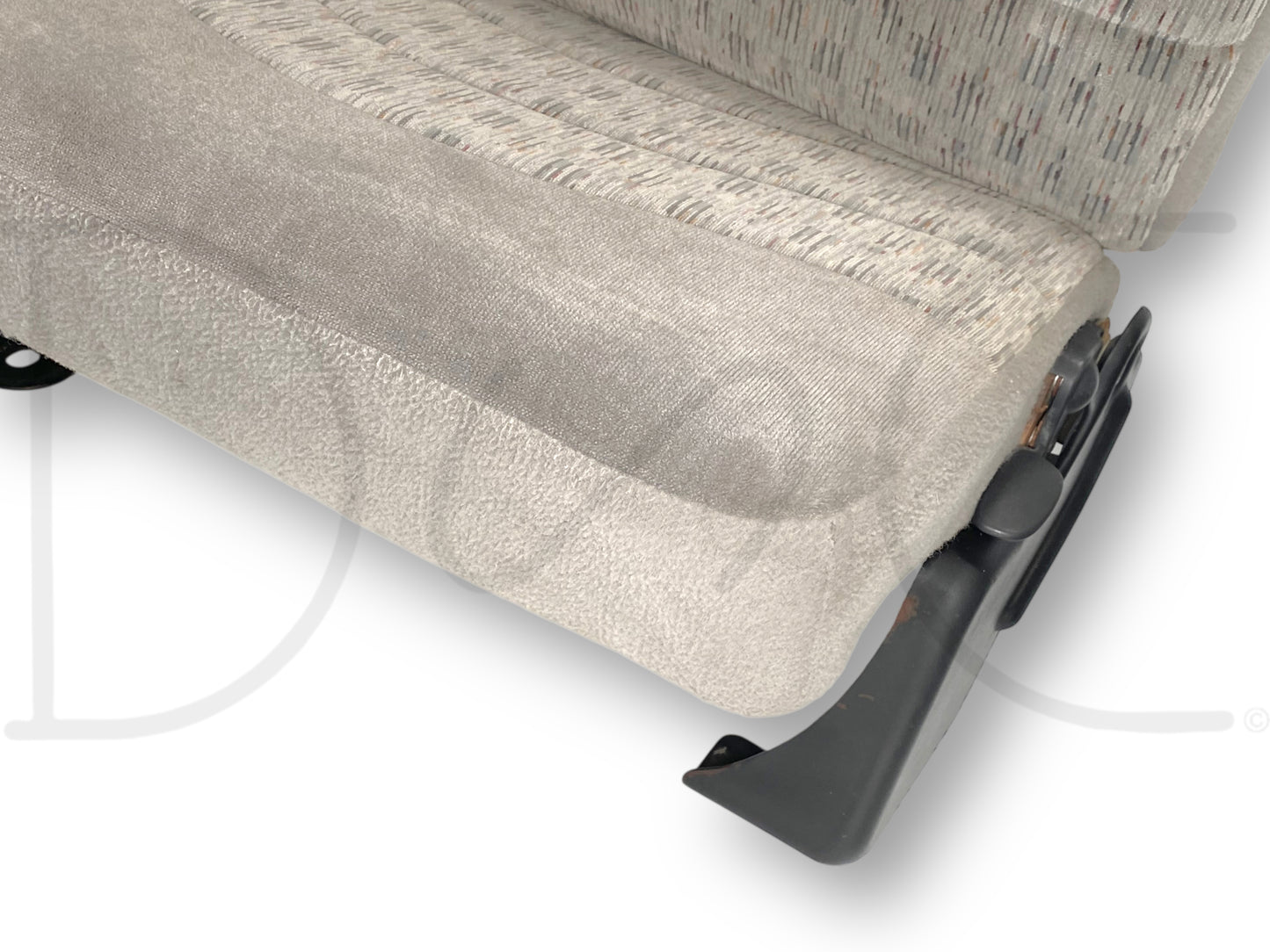 99-01 Ford F250 F350 Super Duty Extended Cab Rear Bench Back Seat Gray Cloth