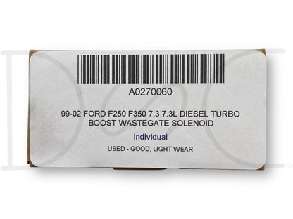 99-02 Ford F250 F350 7.3 7.3L Diesel Turbo Boost Wastegate Solenoid