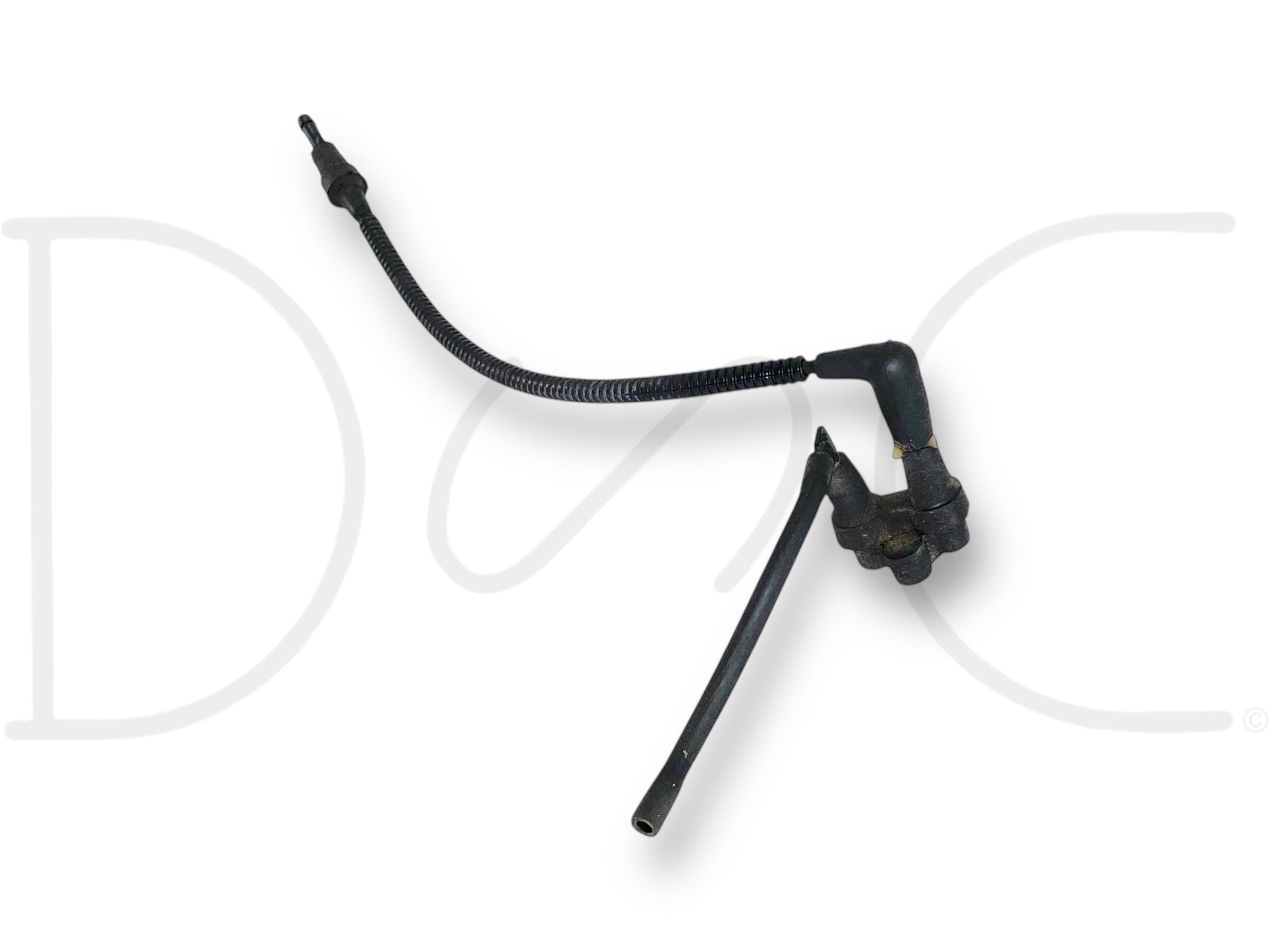 99-07 Ford F250 F350 Vacuum Lines Pump To Reservoir Line Hose Plug OEM used in good condition with light wear, compatible with 1999-2007 Ford F-250, F-350, F-450, and F-550 trucks, suitable for diesel engine Powerstroke models.