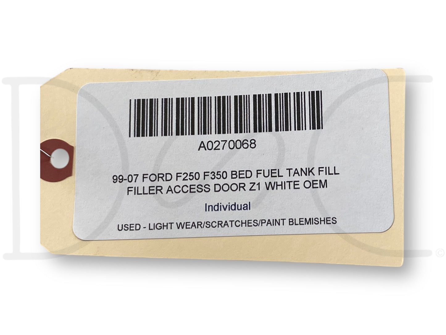 99-07 Ford F250 F350 Bed Fuel Tank Fill Filler Access Door Z1 White OEM