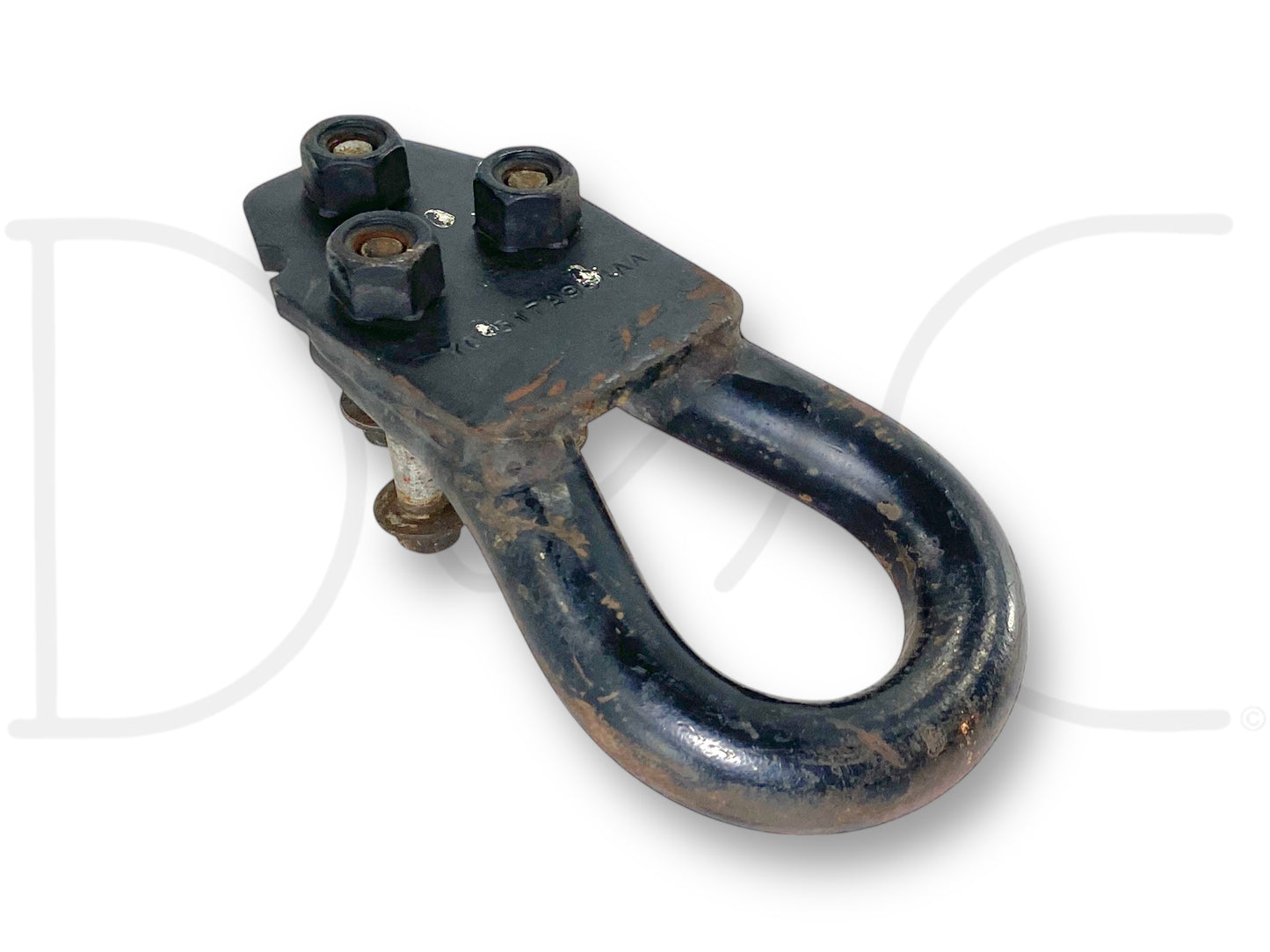 00-07 Ford F250 F350 Tow Hook Recovery Loop Black W/ Bolts Yc35-17A954-Aa