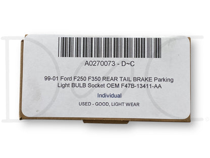 99-01 Ford F250 F350 Rear Tail Brake Parking Light Bulb Socket OEM F47B-13411-Aa