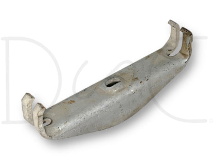 Used metal automotive bracket part with minor wear, designed as a 99-07 Ford F250 F350 Parking Brake Cable Equalizer Connector Splitter Bracket, compatible with various Ford Super Duty models including F-250, F-350, F-450, and F-550 trucks.